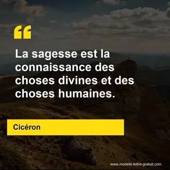 Citation Cicéron