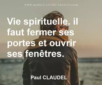 Citation de Paul CLAUDEL