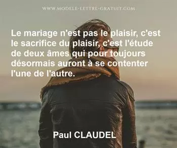 Citation de Paul CLAUDEL