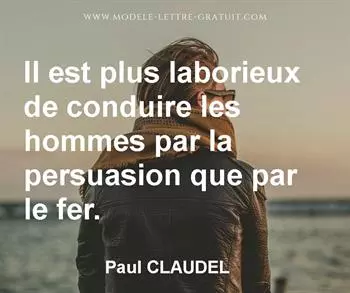 Citation de Paul CLAUDEL