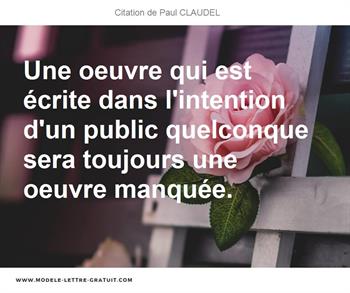 Citations Paul CLAUDEL