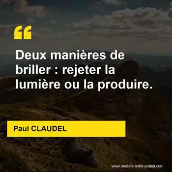 Citation Paul CLAUDEL