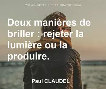 Citation de Paul CLAUDEL