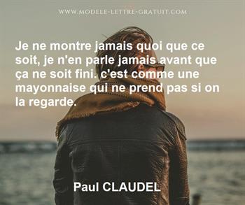 Citation de Paul CLAUDEL