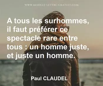 Citation de Paul CLAUDEL