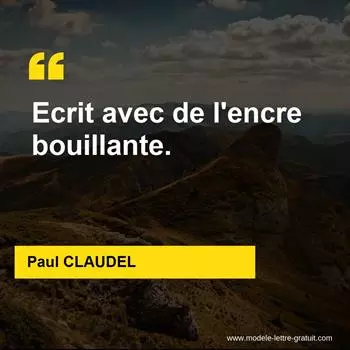 Citation Paul CLAUDEL