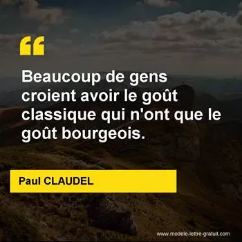 Citation Paul CLAUDEL