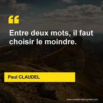 Citation Paul CLAUDEL