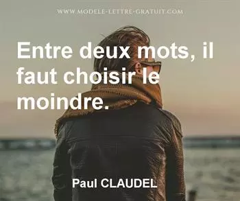 Citation de Paul CLAUDEL