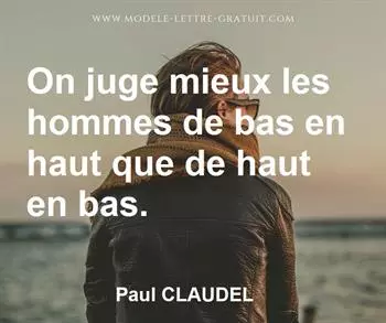 Citation de Paul CLAUDEL