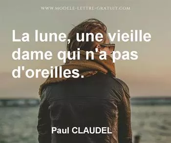 Citation de Paul CLAUDEL