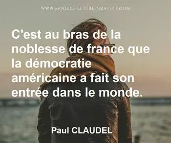 Citation de Paul CLAUDEL