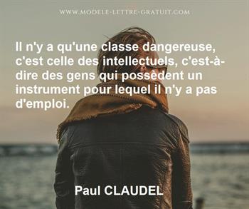 Citation de Paul CLAUDEL