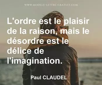 Citation de Paul CLAUDEL