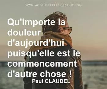 Citation de Paul CLAUDEL