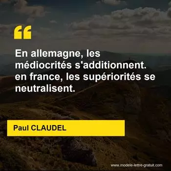 Citation Paul CLAUDEL