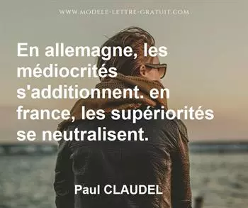 Citation de Paul CLAUDEL