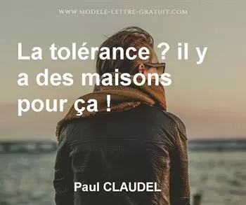Citation de Paul CLAUDEL