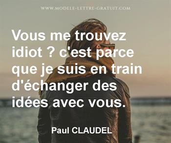 Citation de Paul CLAUDEL