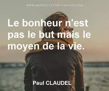 Citation de Paul CLAUDEL