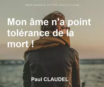 Citation de Paul CLAUDEL