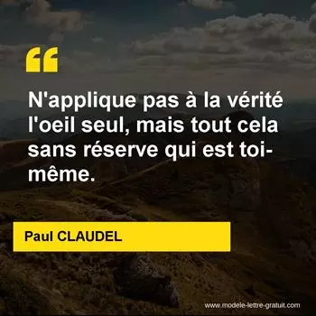 Citation Paul CLAUDEL
