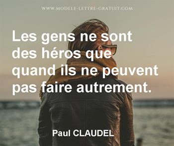 Citation de Paul CLAUDEL