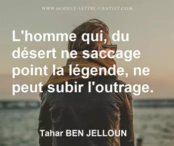 Citation de Tahar BEN JELLOUN