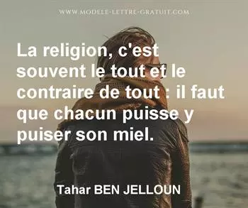 Citation de Tahar BEN JELLOUN