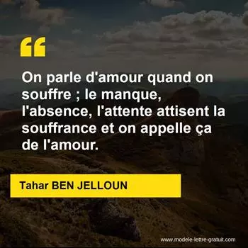 Citation Tahar BEN JELLOUN