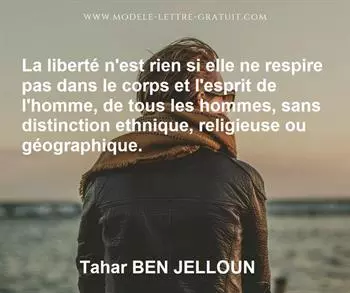 Citation de Tahar BEN JELLOUN