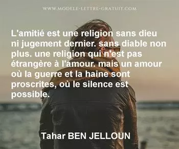 Citation de Tahar BEN JELLOUN