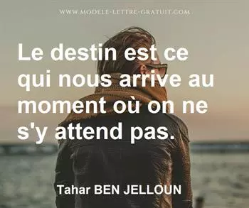 Citation de Tahar BEN JELLOUN