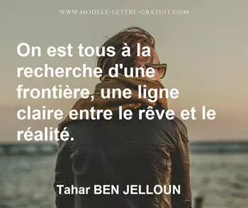 Citation de Tahar BEN JELLOUN
