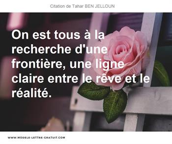 Citations Tahar BEN JELLOUN
