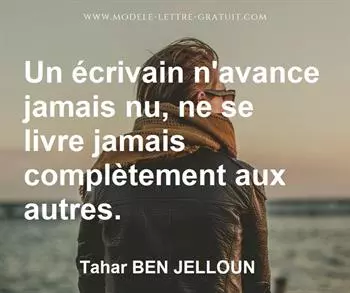 Citation de Tahar BEN JELLOUN