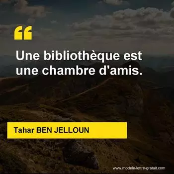 Citation Tahar BEN JELLOUN