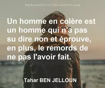 Citation de Tahar BEN JELLOUN