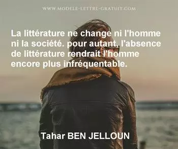 Citation de Tahar BEN JELLOUN