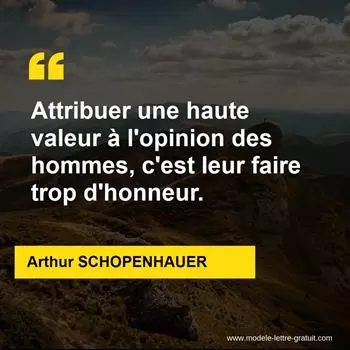 Citation Arthur SCHOPENHAUER