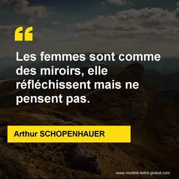 Citation Arthur SCHOPENHAUER
