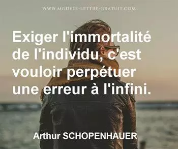 Citation de Arthur SCHOPENHAUER