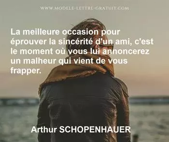 Citation de Arthur SCHOPENHAUER