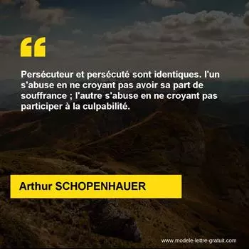 Citation Arthur SCHOPENHAUER