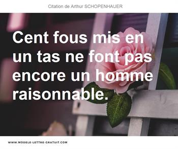 Citations Arthur SCHOPENHAUER