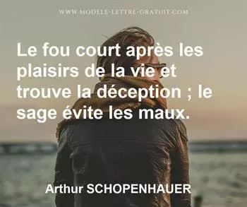 Citation de Arthur SCHOPENHAUER
