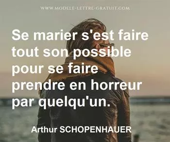 Citation de Arthur SCHOPENHAUER