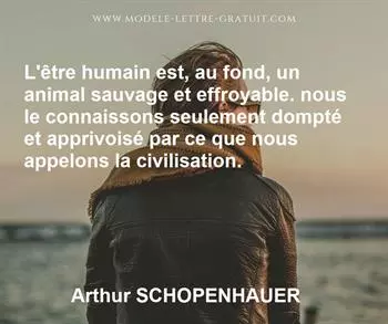 Citation de Arthur SCHOPENHAUER