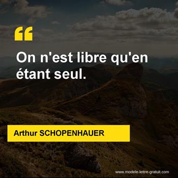 Citation de Arthur SCHOPENHAUER