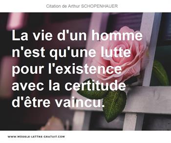 Citations Arthur SCHOPENHAUER